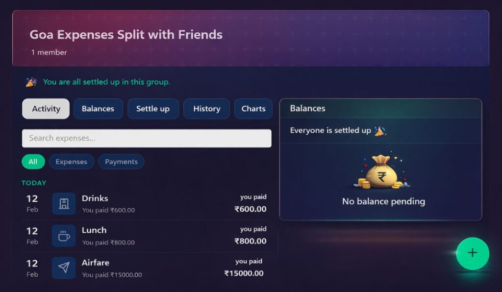 group expenses app for trips