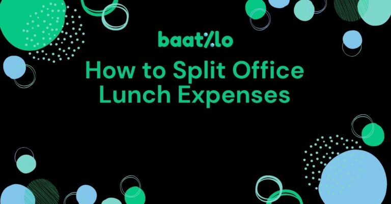 Split Office Lunch Expenses without spreadsheet